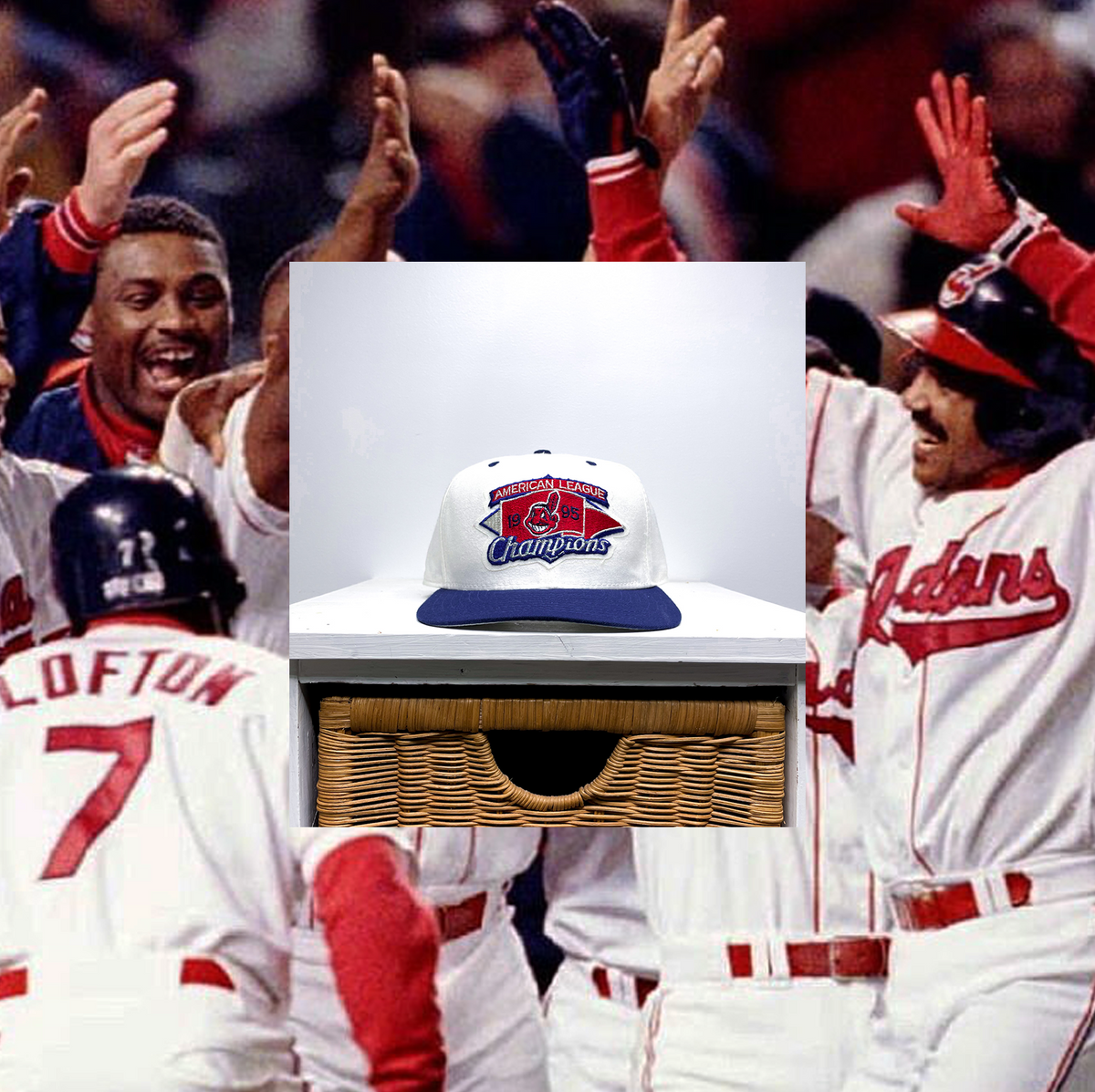 Cleveland Indians New Era Vintage 1995 AL Central Champions Snapback H –  thecapwizard