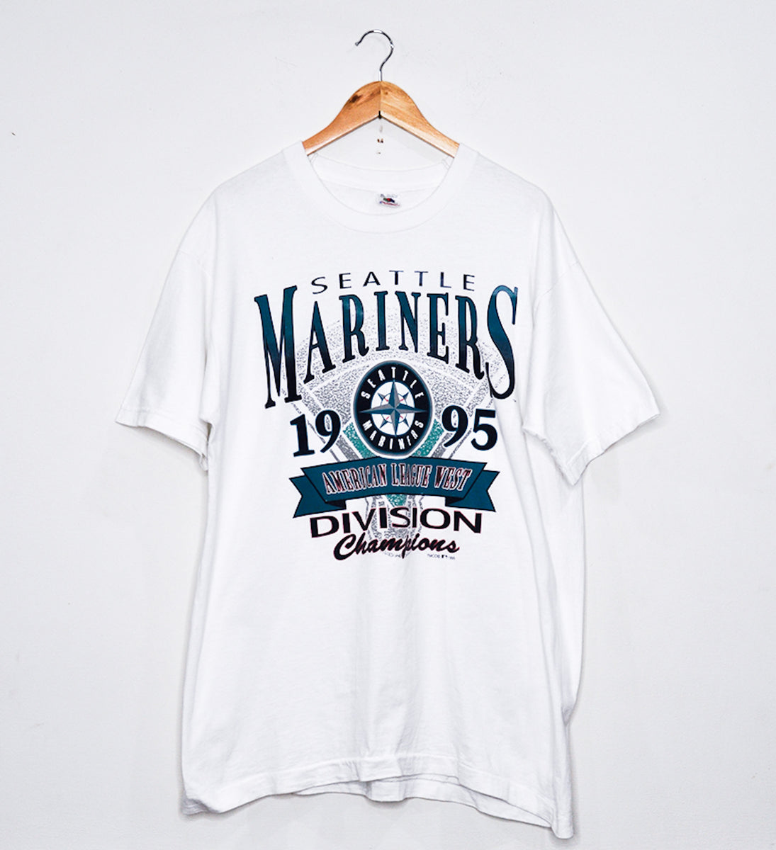 1995 Seattle Mariners AL West Champions t shirt - L - VintageSportsGear