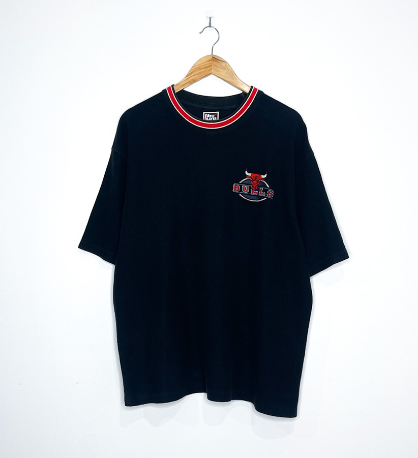 CHICAGO BULLS EMBROIDERD WAFFLE KNIT VINTAGE TEE