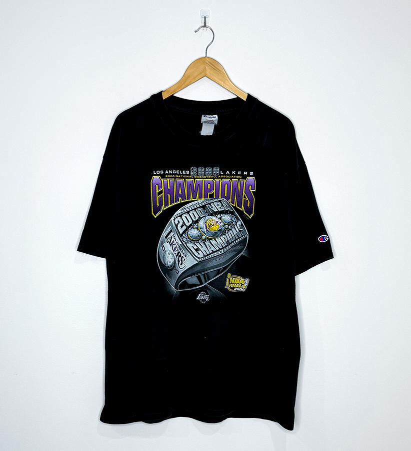 LOS ANGELES LAKERS "2000 NBA Champions" VINTAGE RING TEE