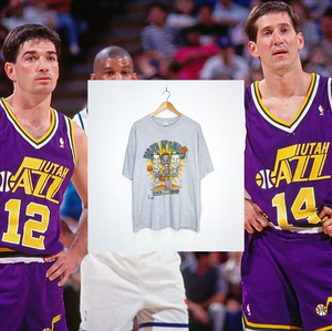 UTAH JAZZ "Swishin' & Dishin'" CARICATURE TEE