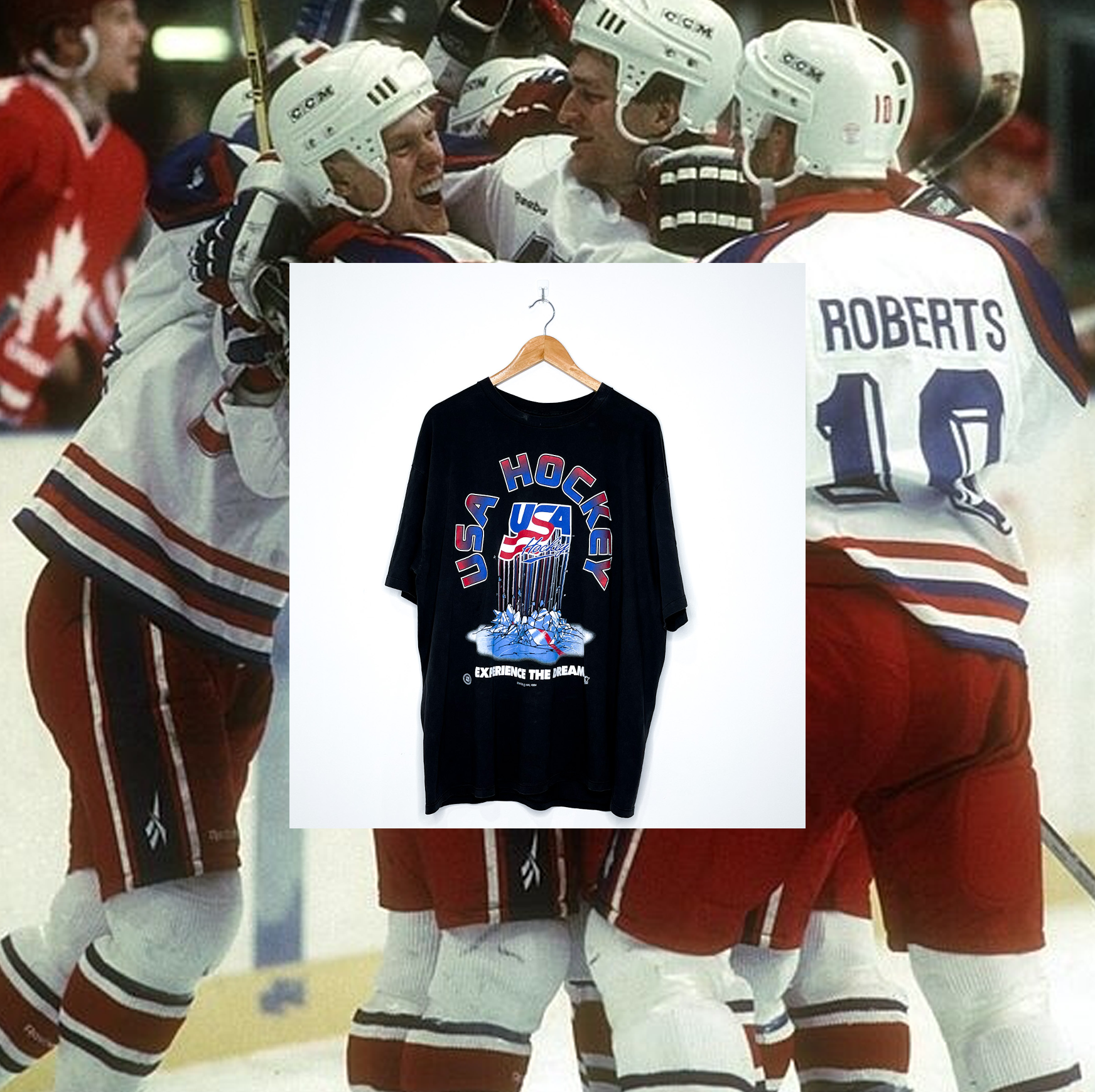 1994 USA HOCKEY "Experience The Dream" VINTAGE LOGO TEE
