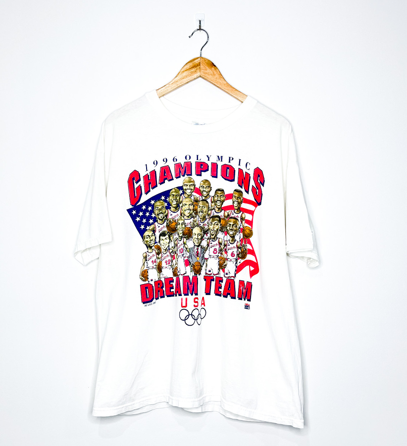 1996 ATLANTA OLYMPICS "Dream Team II" CARICATURE TEE