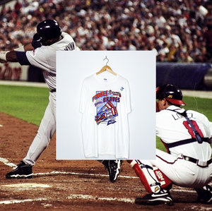 1998 MLB NATIONAL LEAGUE CHAMPIONSHIP "San Diego Padres vs Atlanta Braves" VINTAGE TICKET TEE (Deadstock)