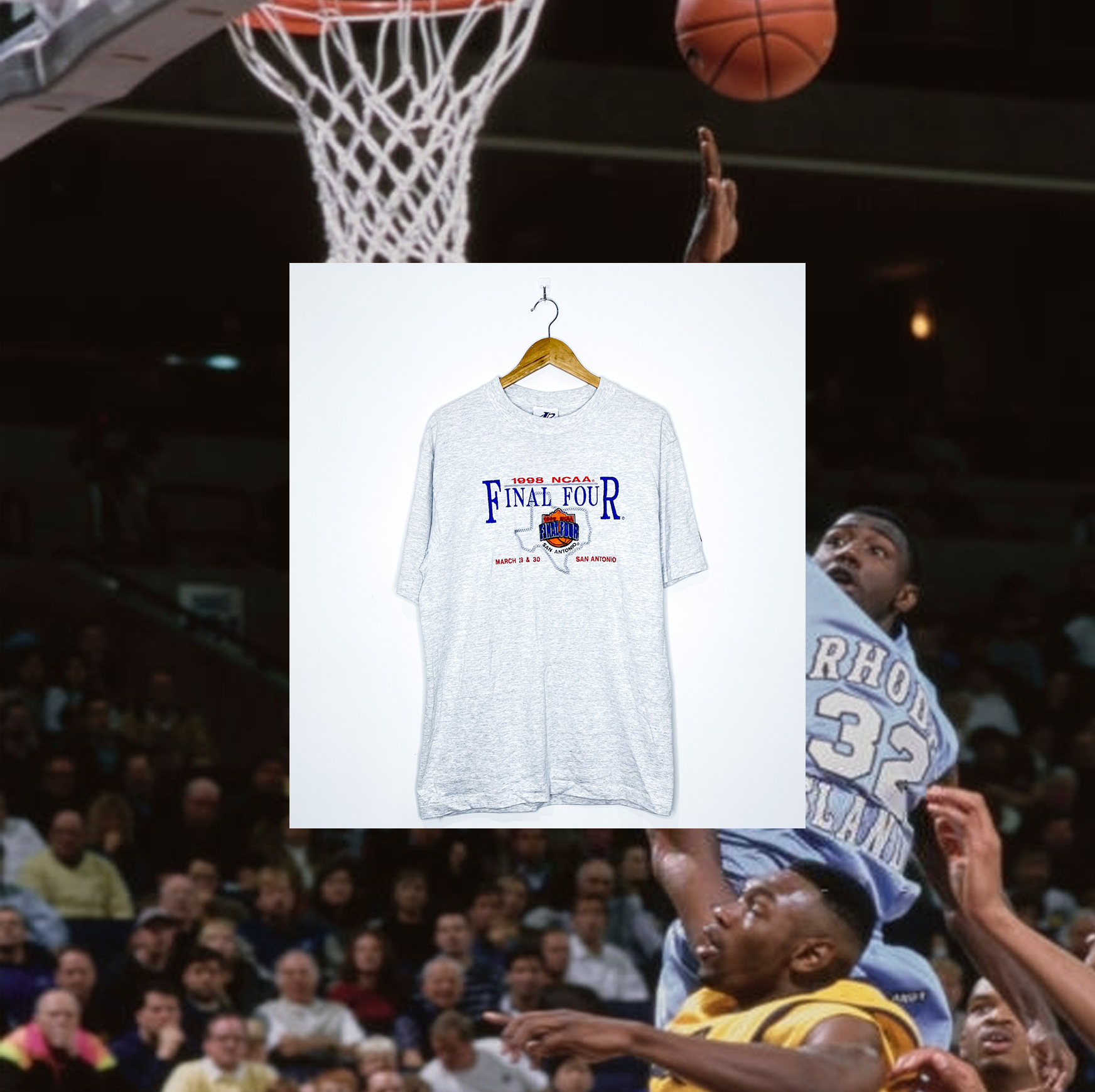 1998 NCAA FINAL FOUR EMBROIDERED VINTAGE TEE