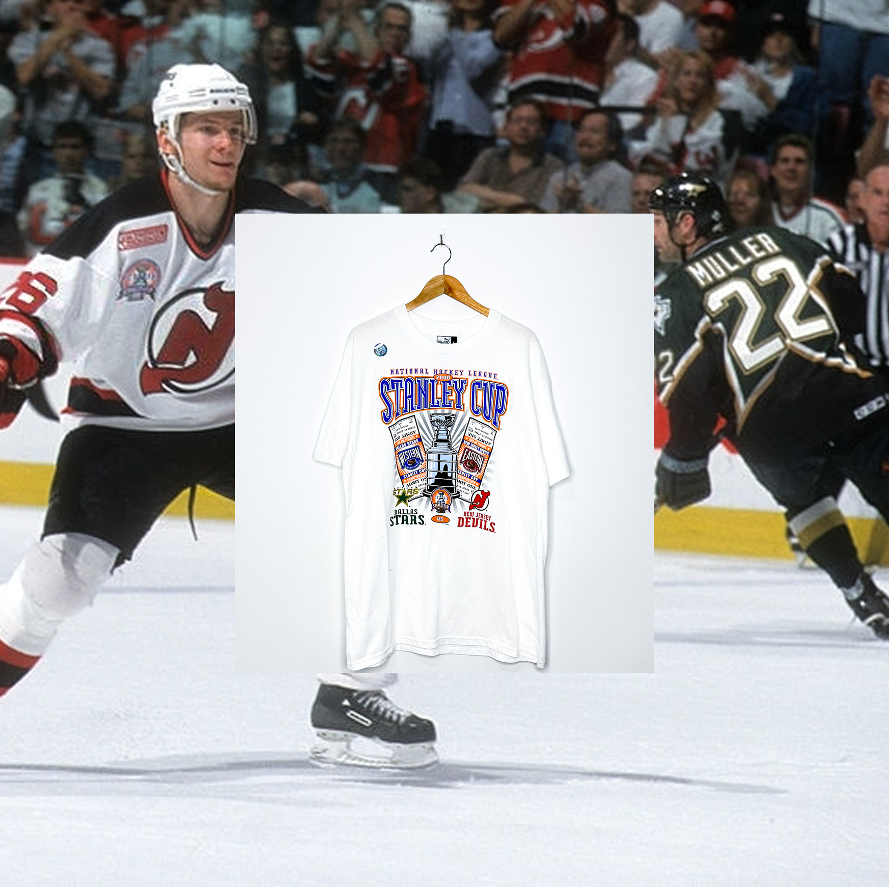 Buy Vintage 2000 Deadstock New Jersey Devils Stanley Cup Tee