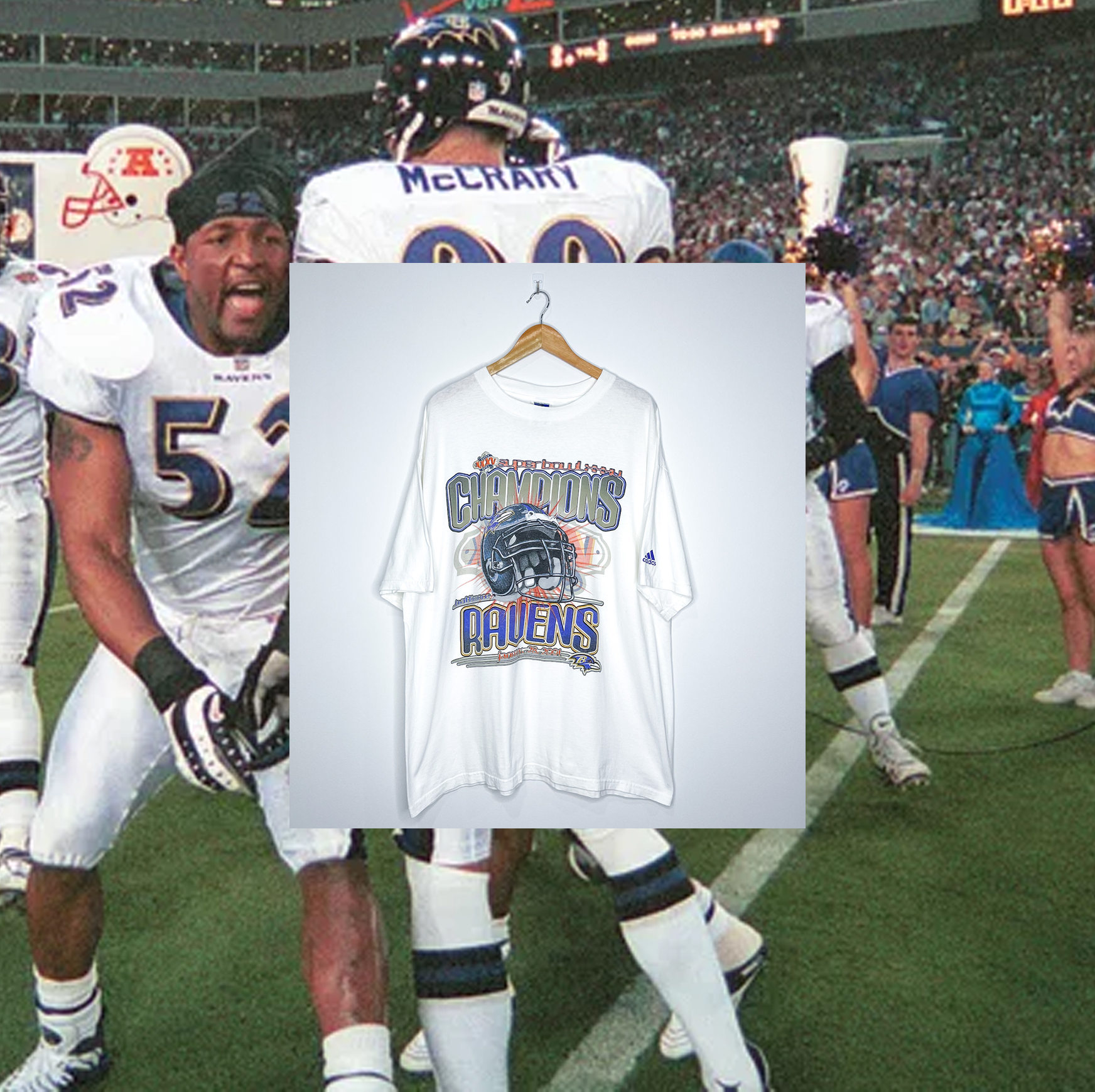 BALTIMORE RAVENS "Super Bowl XXXV Champions" HELMET TEE