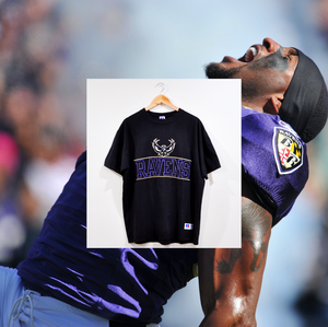 BALTIMORE RAVENS EMBROIDERED VINTAGE TEE