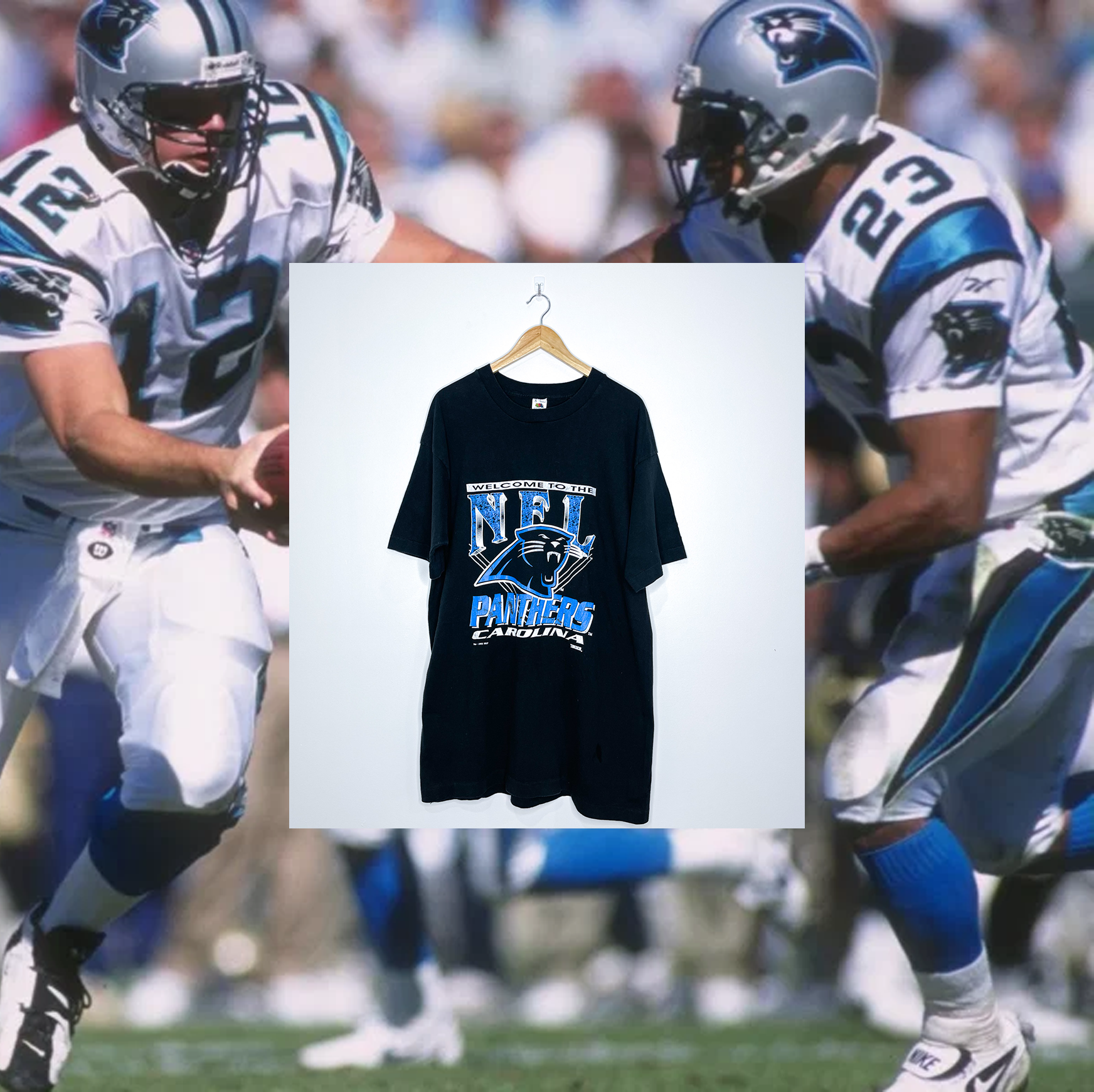 CAROLINA PANTHERS "Welcome to the NFL" LOGO TEE.