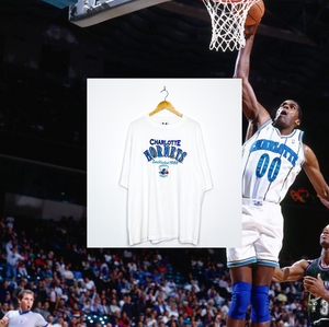 CHARLOTTE HORNETS EMBROIDERED VINTAGE TEE