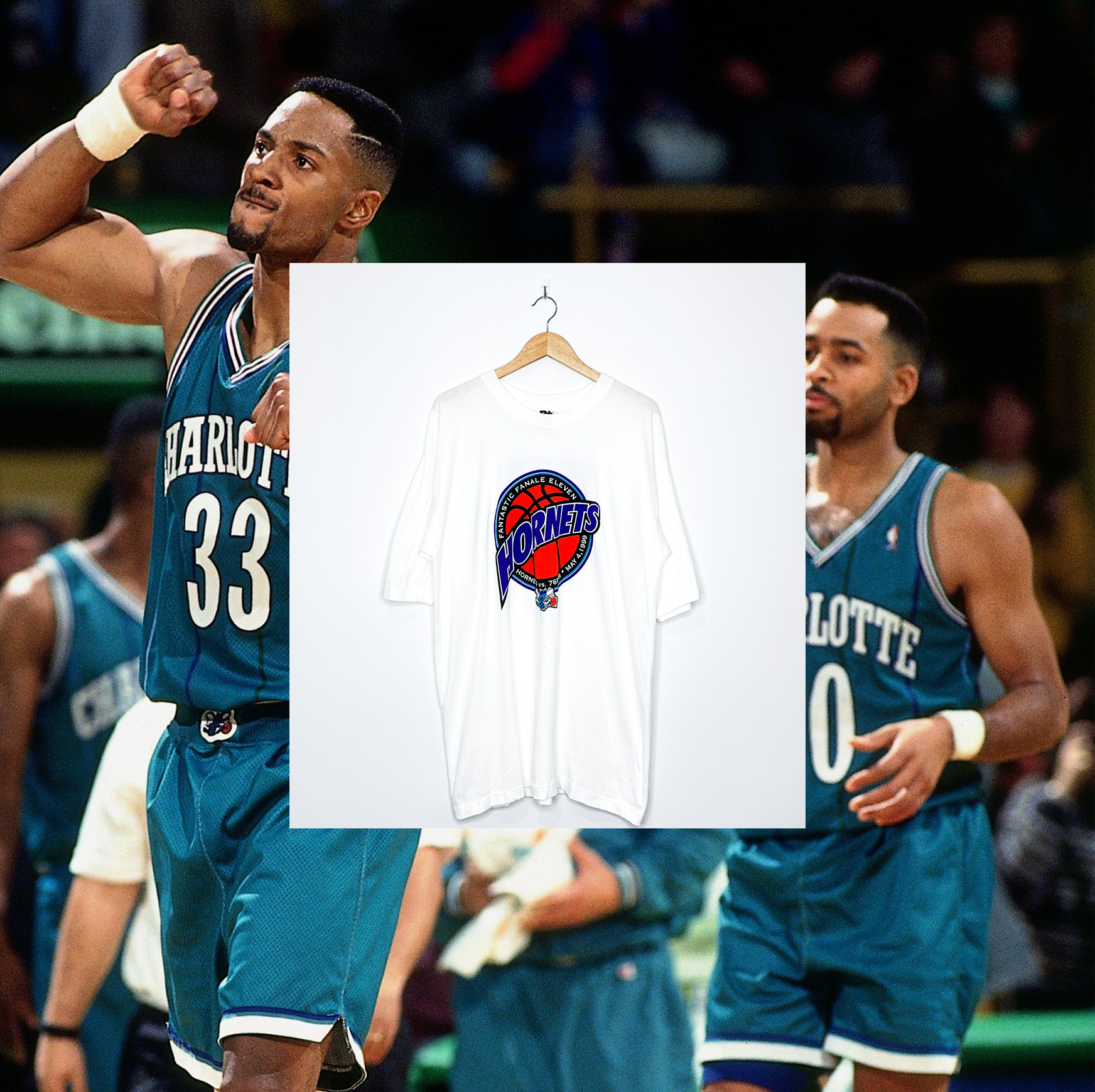CHARLOTTE HORNETS "Fantastic Fanale Eleven" VINTAGE TEE
