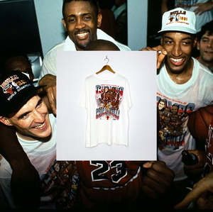 CHICAGO BULLS "1991 NBA Champions" CARICATURE TEE