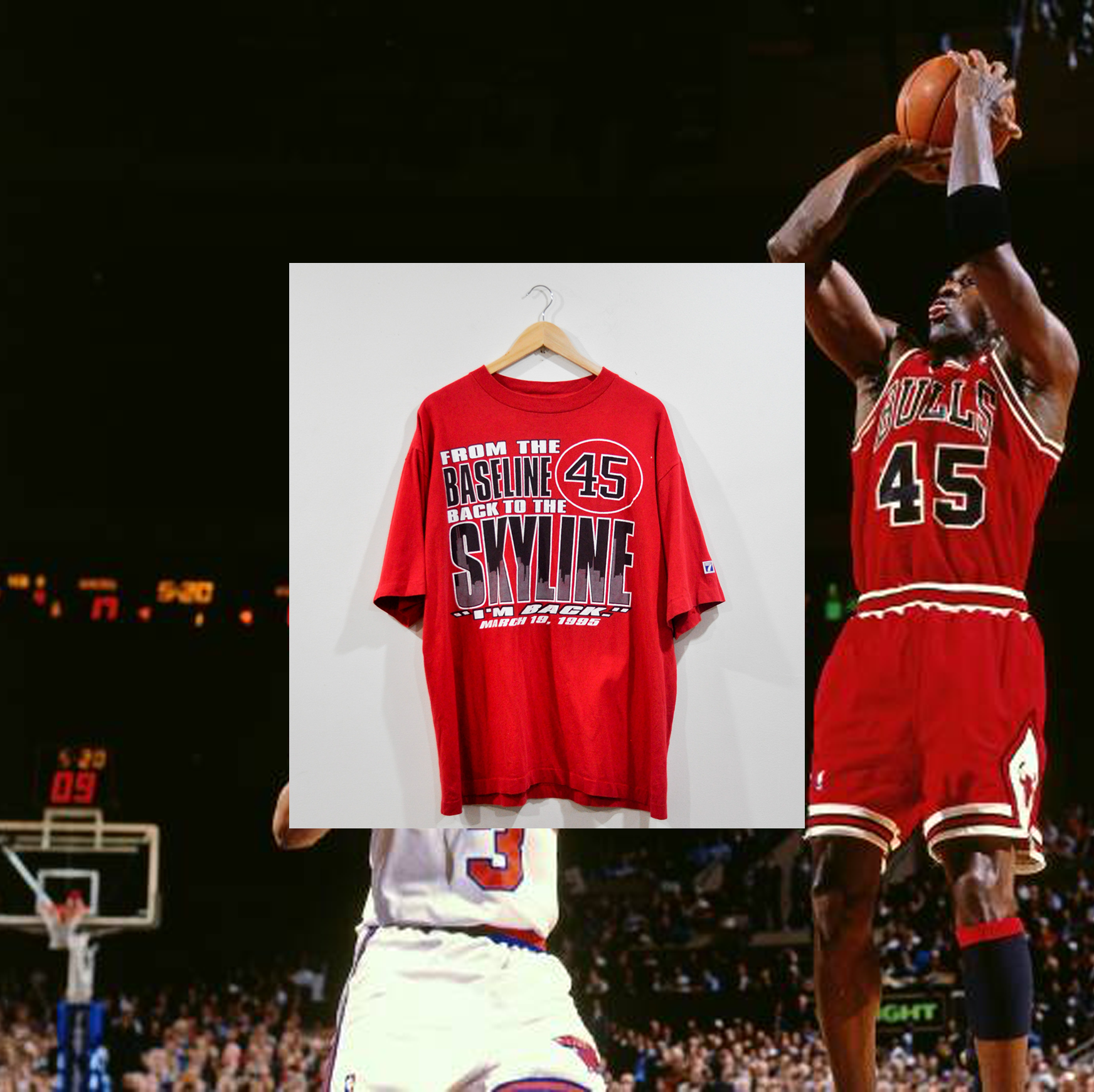 CHICAGO BULLS "1995 Michael Jordan Return Game" TEE