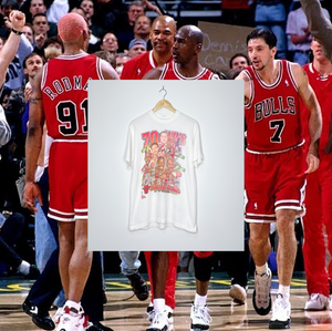 CHICAGO BULLS "70 Wins" CARICATURE TEE