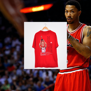 CHICAGO BULLS "Derrick Rose 2010-2011 MVP" CARICATURE TEE