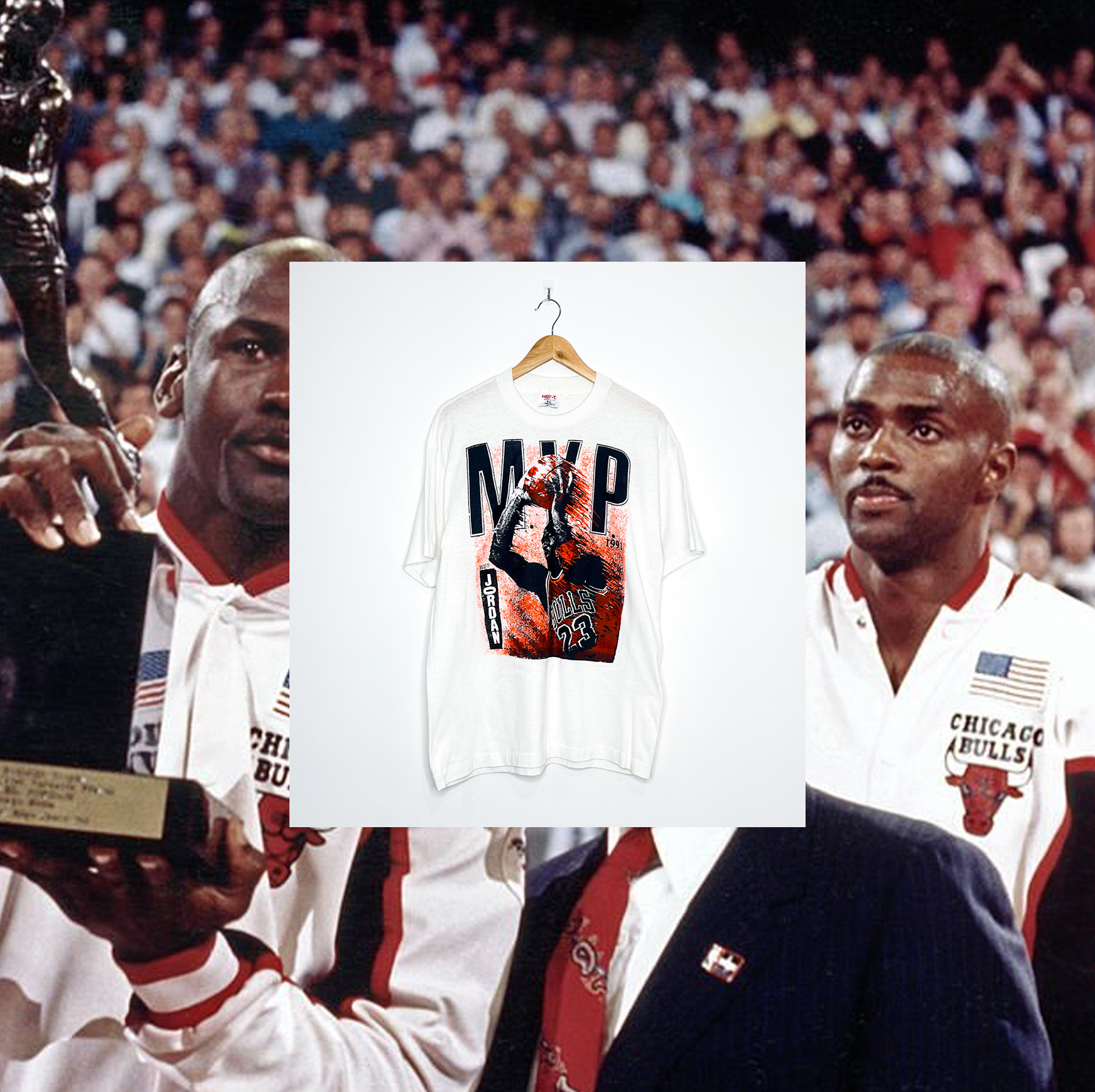 CHICAGO BULLS "Michael Jordan 1991 MVP" VINTAGE TEE