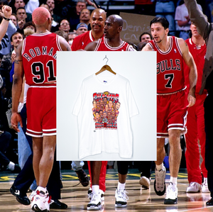 CHICAGO BULLS "The Greatest Team In History" CARICATURE TEE