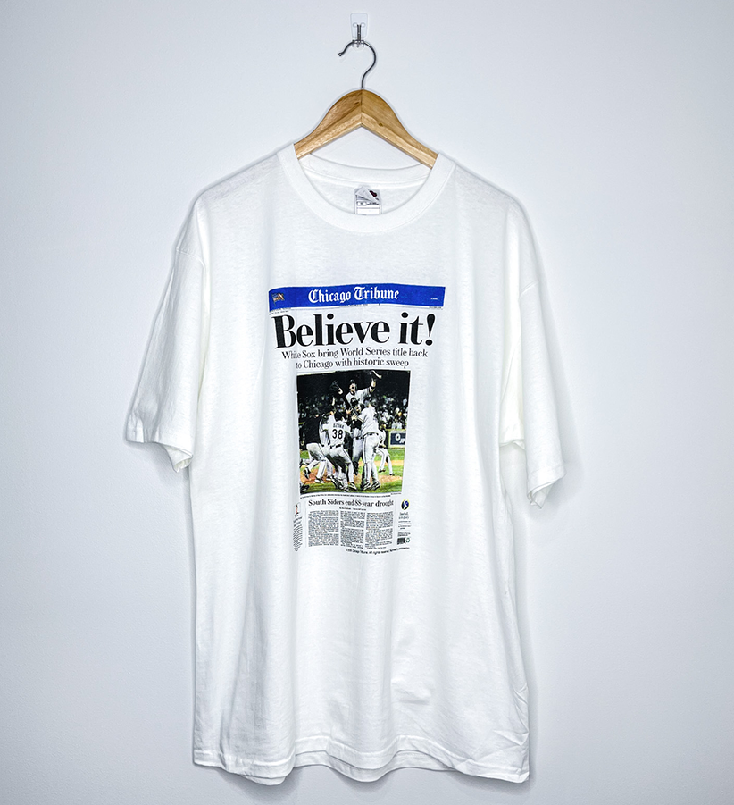CHICAGO WHITE SOX "Believe it!" NEWSPAPER TEE