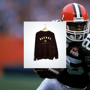 CLEVELAND BROWNS VINTAGE EMBROIDERED CREWNECK