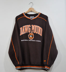 CLEVELAND BROWNS "Dawg Pound" EMBROIDERED CREWNECK