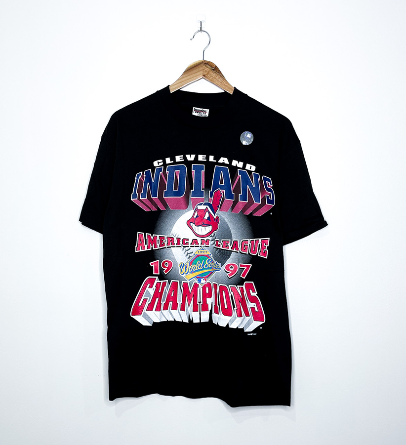 CLEVELAND INDIANS "1997 American League Champions" VINTAGE TEE (Deadstock)