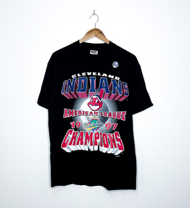 CLEVELAND INDIANS "1997 American League Champions" VINTAGE TEE (Deadstock)