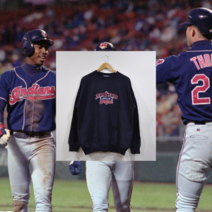 CLEVELAND INDIANS "Jacobs Field" EMBROIDERED CREWNECK