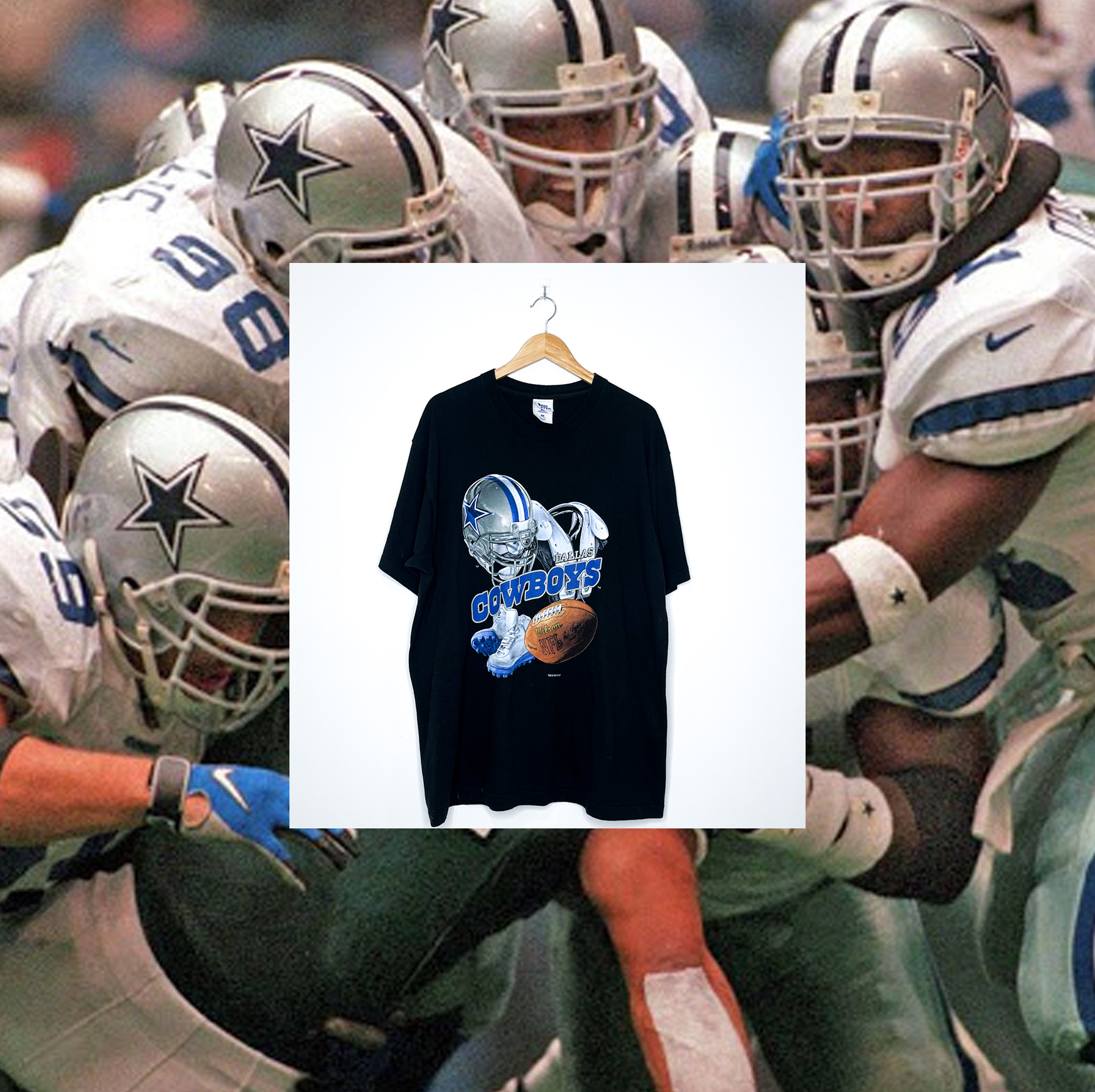 DALLAS COWBOYS VINTAGE PLAYING KIT TEE