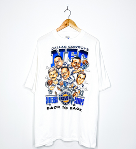 DALLAS COWBOYS "1993 Back to Back Conference Champs" CARICATURE TEE