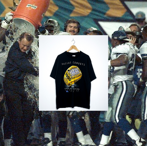 DALLAS COWBOYS "1995 Super Bowl Champions" VINTAGE RING TEE