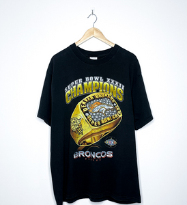 DENVER BRONCOS "Super Bowl XXXII Champions" VINTAGE RING TEE
