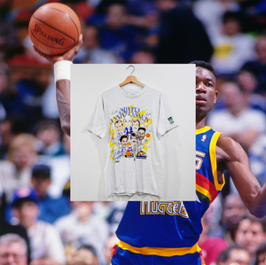 DENVER NUGGETS “25 Year Silver Anniversary” CARICATURE TEE