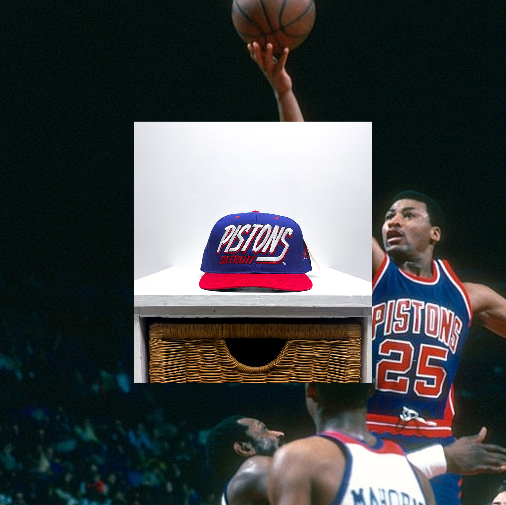 DETROIT PISTONS VINTAGE SNAPBACK (Deadstock)
