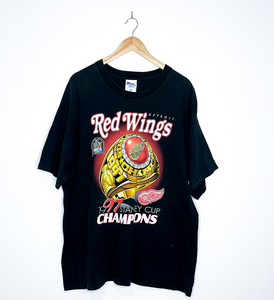 DETROIT RED WINGS "1997 Stanley Cup Champions" VINTAGE RING TEE