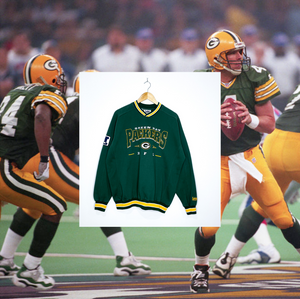 GREEN BAY PACKERS VINTAGE EMBROIDERED CREWNECK