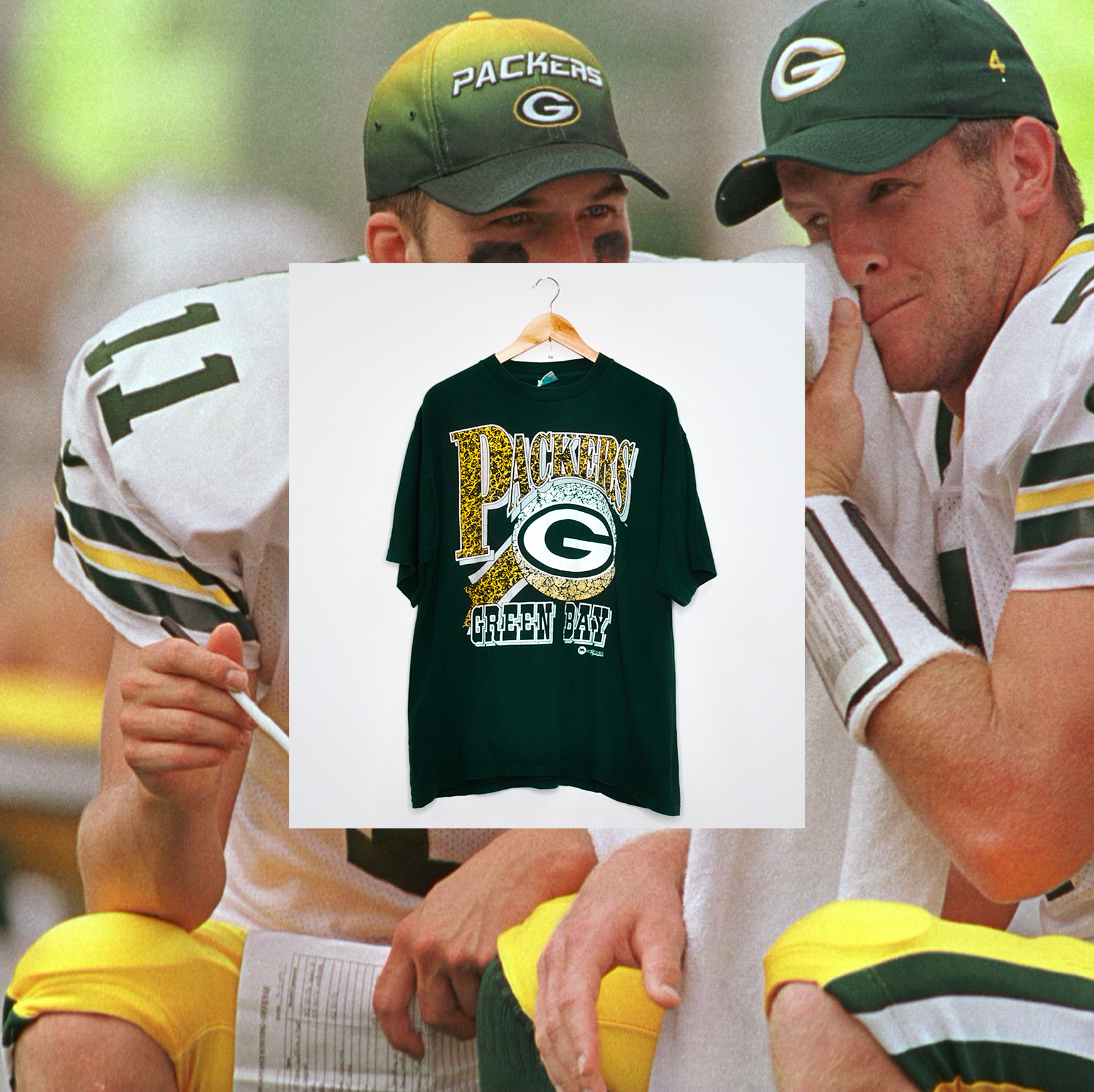 GREEN BAY PACKERS VINTAGE SPELLOUT TEE