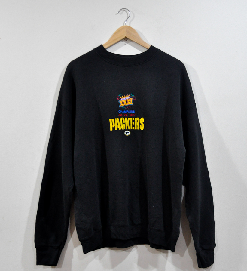 GREEN BAY PACKERS "Super Bowl XXXI Champions" EMBROIDERED CREWNECK