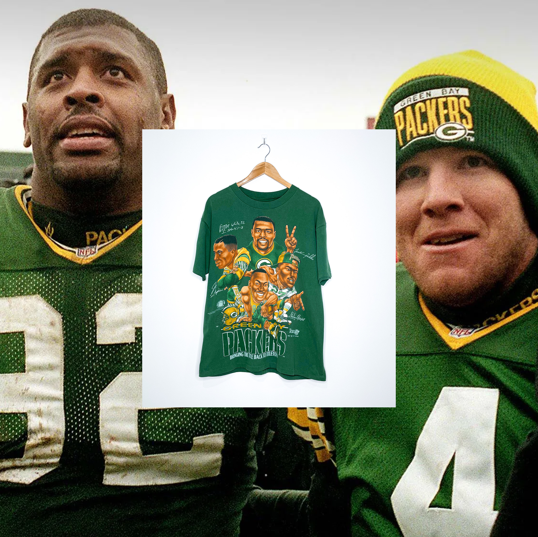 GREEN BAY PACKERS "The Pack is Back" CARICATURE TEE