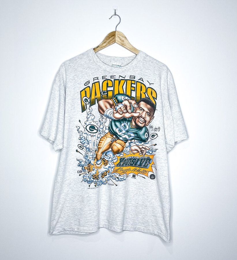 GREEN BAY PACKERS "With Xplosive Reggie White" CARICATURE TEE