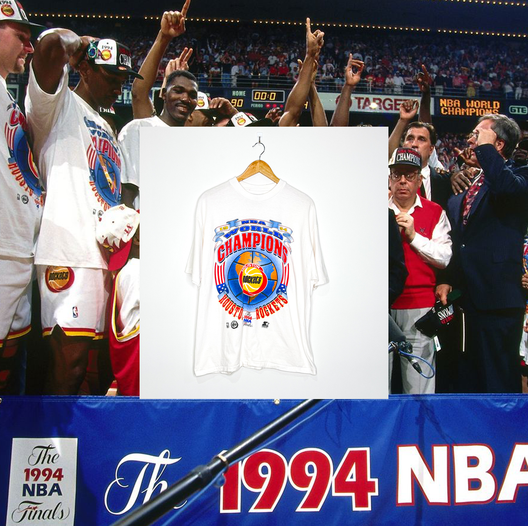 HOUSTON ROCKETS "1994 NBA World Champions" VINTAGE TEE