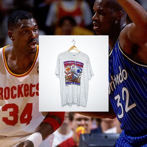 1995 NBA FINALS "Houston Rockets vs Orlando Magic" VINTAGE TICKET TEE