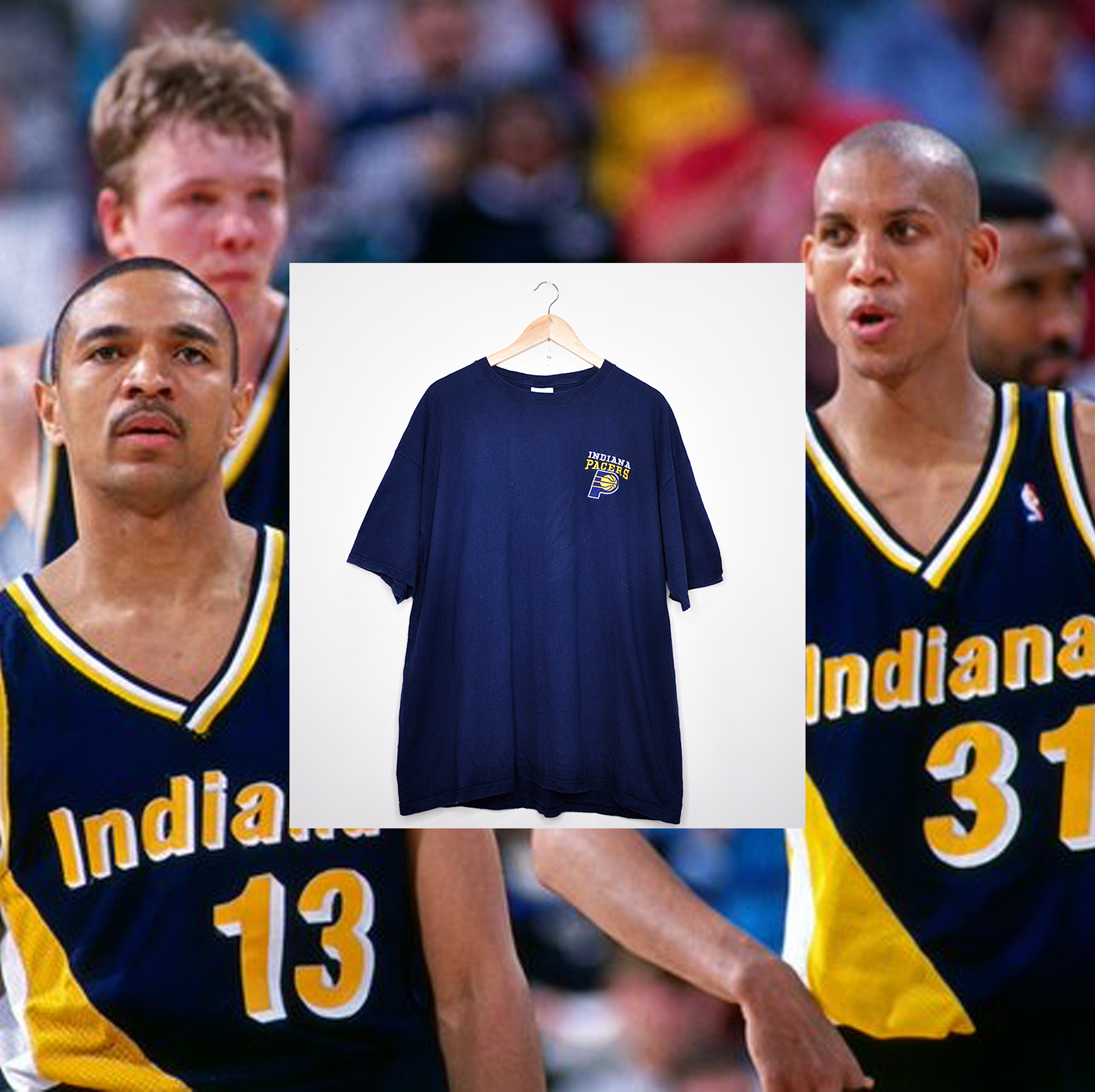 INDIANA PACERS EMBROIDERED LOGO TEE