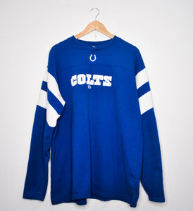 INDIANAPOLIS COLTS EMBROIDERED LOGO CREWNECK