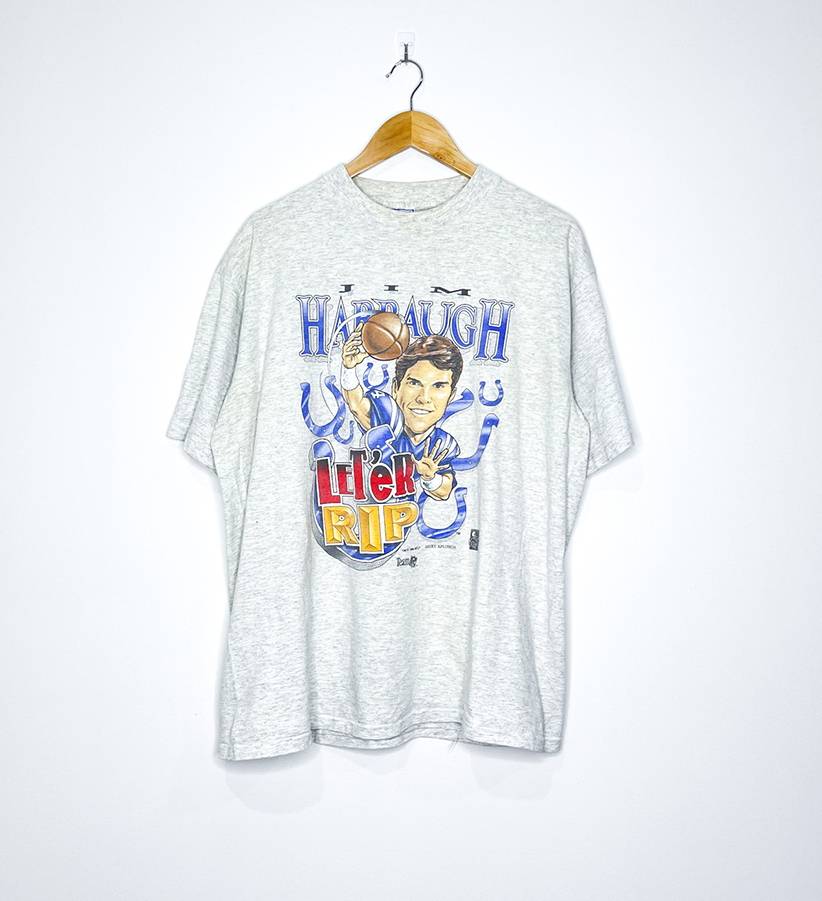 INDIANAPOLIS COLTS "Jim Harbaugh Leter Rip" CARICATURE TEE