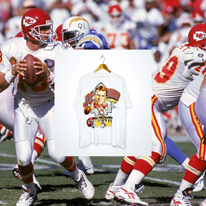 KANSAS CITY CHIEFS " Joe 'Joeronimo' Montana" CARICATURE TEE