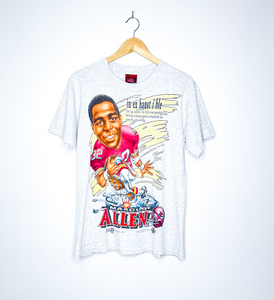 KANSAS CITY CHIEFS "Marcus Allen in-ex-haust-i-ble" CARICATURE TEE