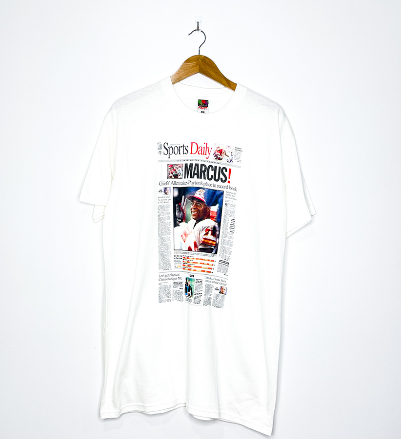 KANSAS CITY CHIEFS "Marcus!" NEWSPAPER TEE