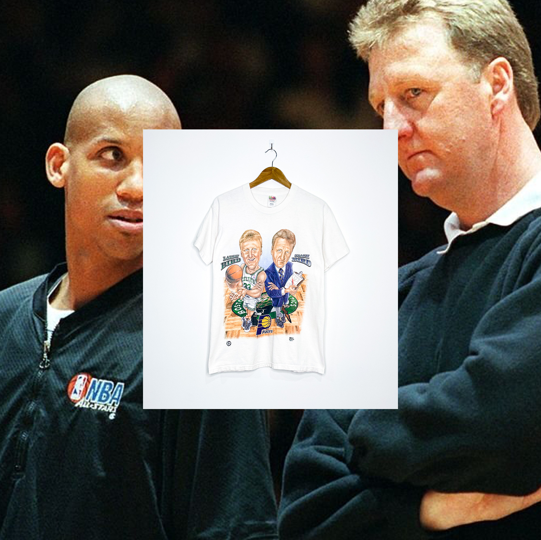 LARRY BIRD CARICATURE TEE