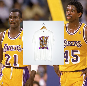 LOS ANGELES LAKERS  "1988 NBA Champions" CARICATURE TEE