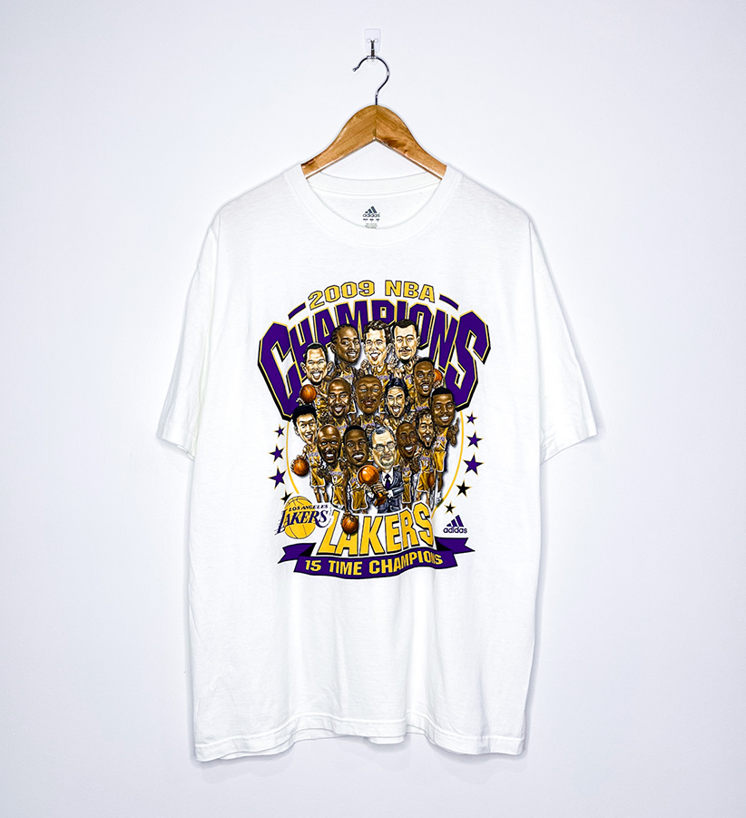 LOS ANGELES LAKERS "2009 NBA Champions" CARICATURE TEE